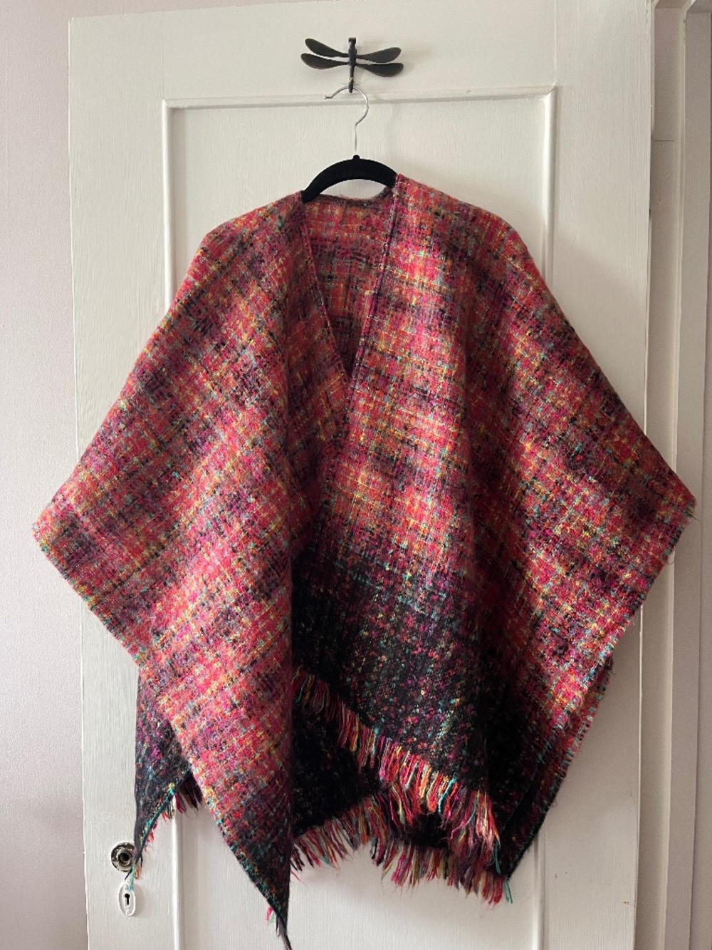 French-made Multicolored Merino Woven Wrap
